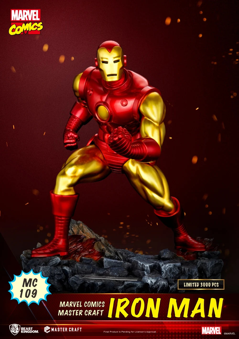 MARVEL - Iron Man "Comics" - Statuette Master Craft 29.9cm