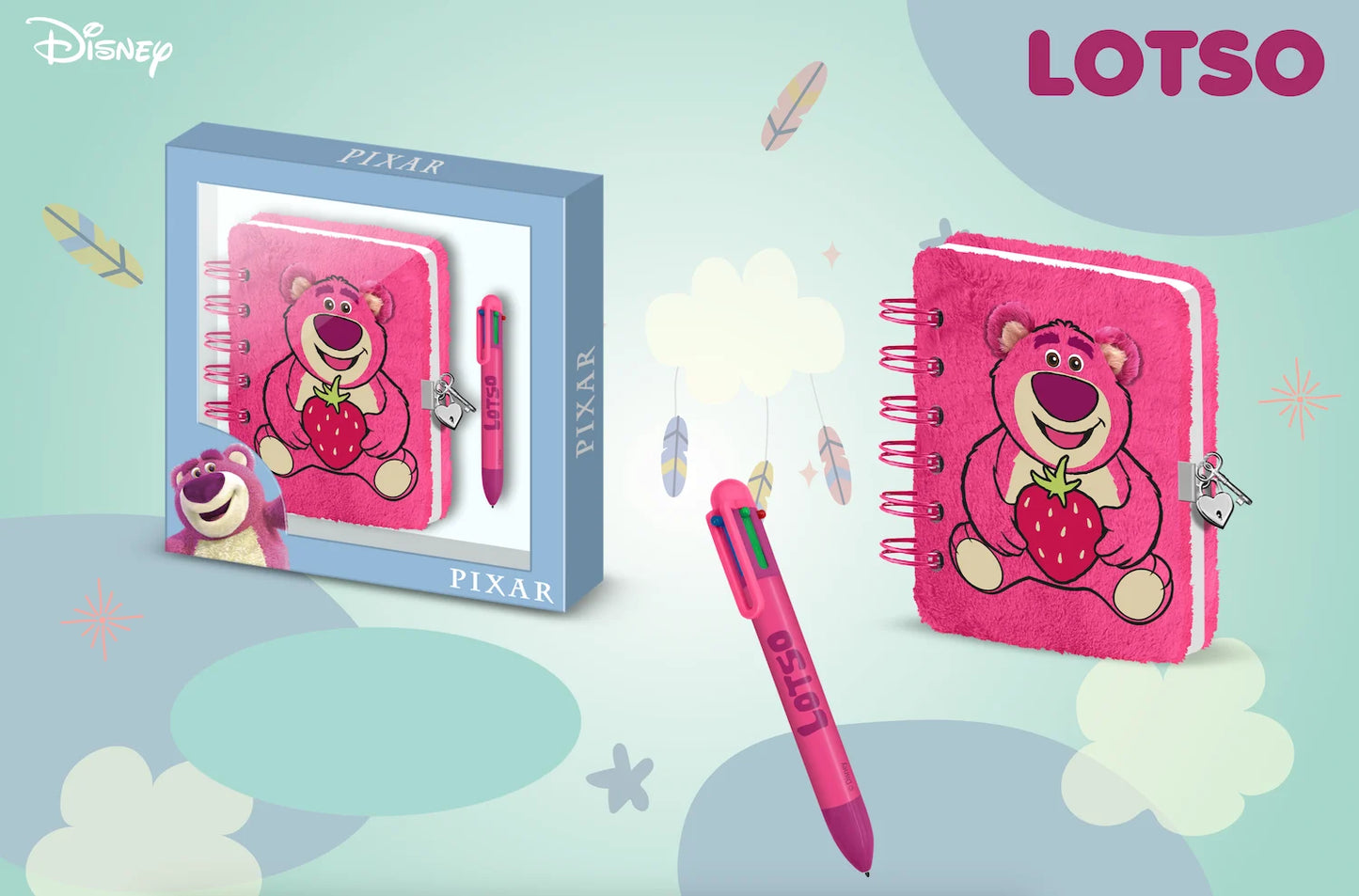 Gift Box journal intime fourrure Lotso Toy Story Disney Pixar - Set collector officiel