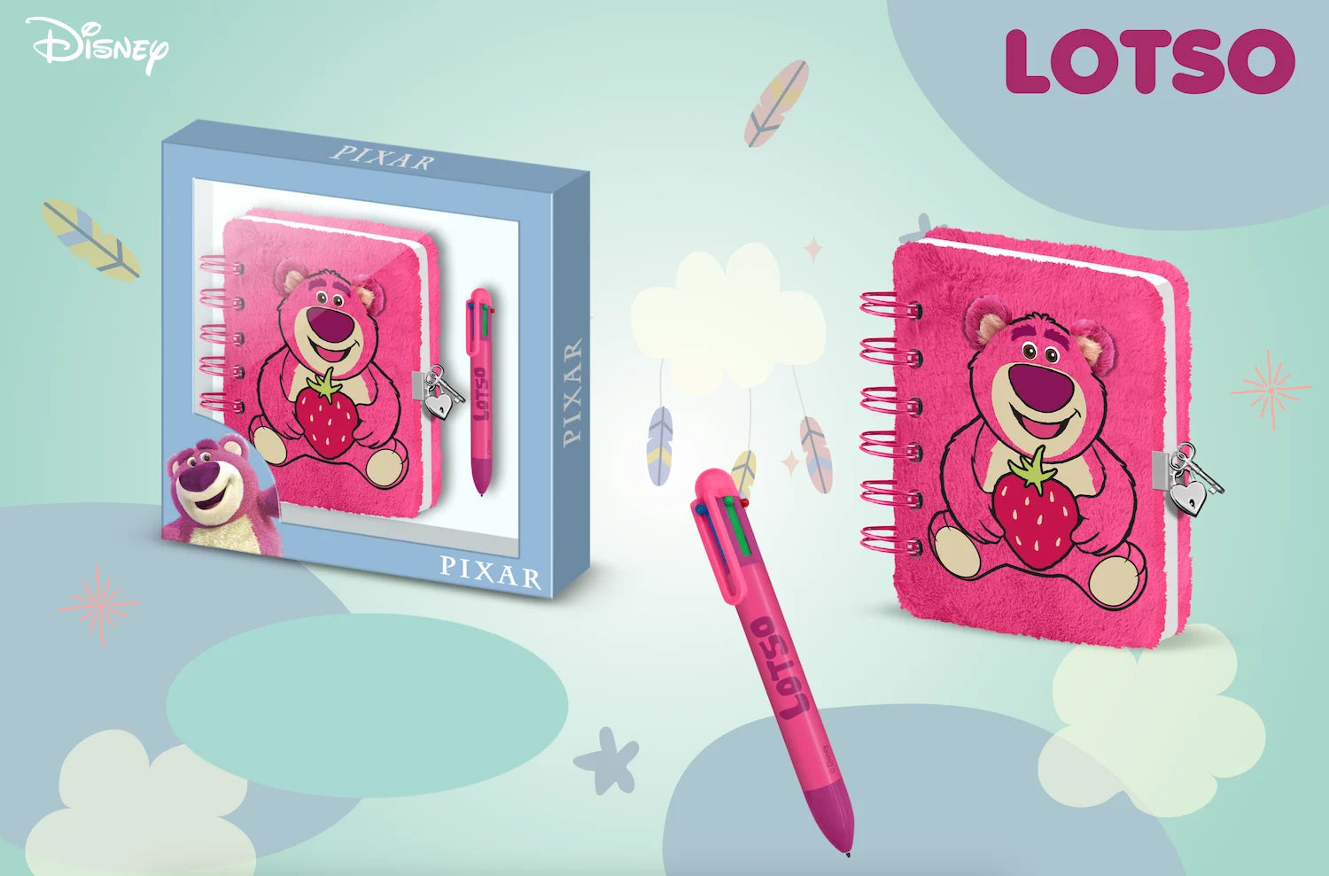 Gift Box journal intime fourrure Lotso Toy Story Disney Pixar - Set collector officiel