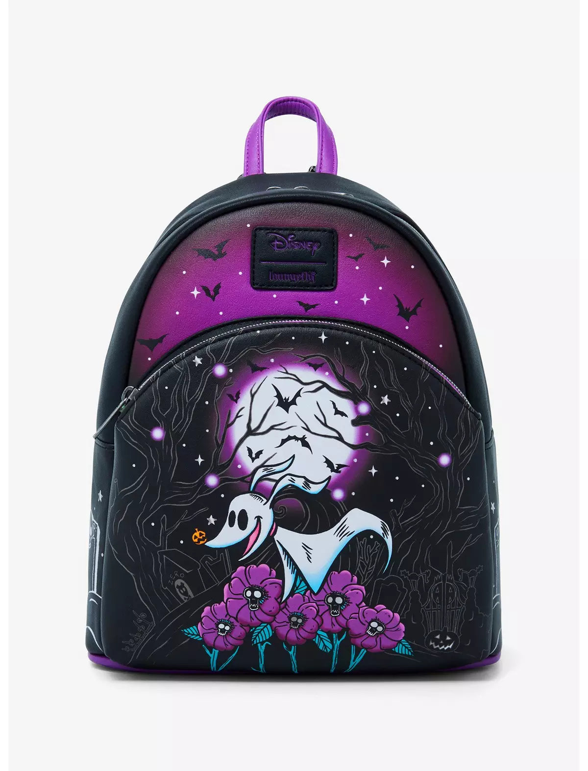 Loungefly The Nightmare Before Christmas Zero Moon Doodle Mini Backpack