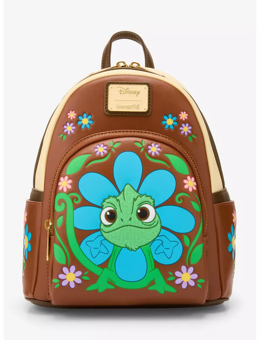 Mini Sac à Dos Loungefly Disney Raiponce - Pascal et les Fleurs