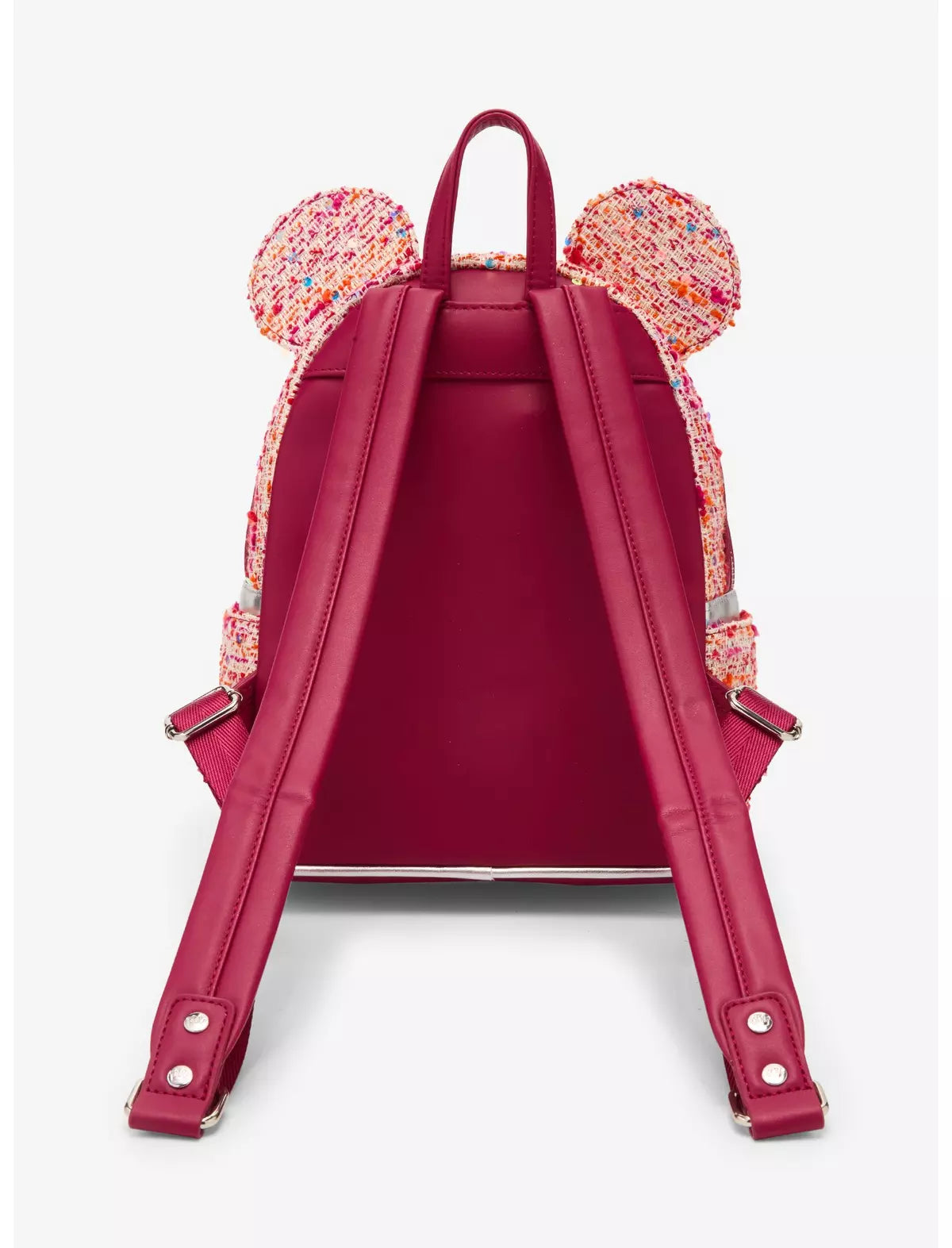 Loungefly Pink Bouclé Fabric Minnie Mouse Ears Mini Backpack - BoxLunch Exclusive