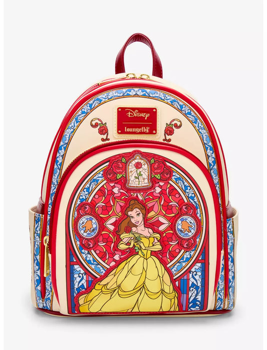 Mini Sac à Dos Loungefly Belle Vitrail Enchanté