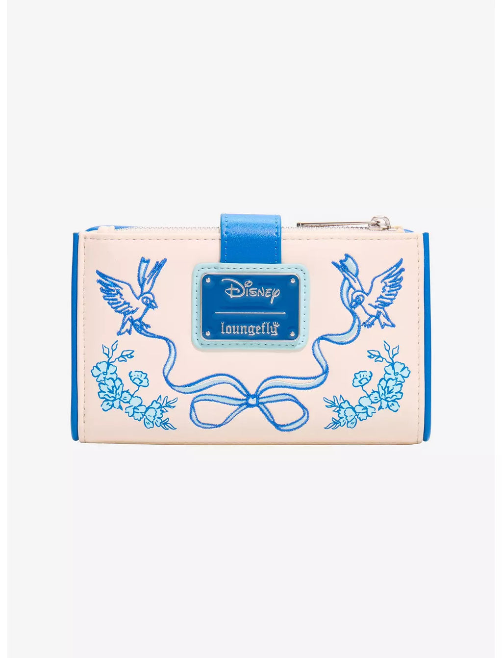 Loungefly Disney Cinderella Tonal Floral Jaq & Gus Wallet - BoxLunch Exclusive