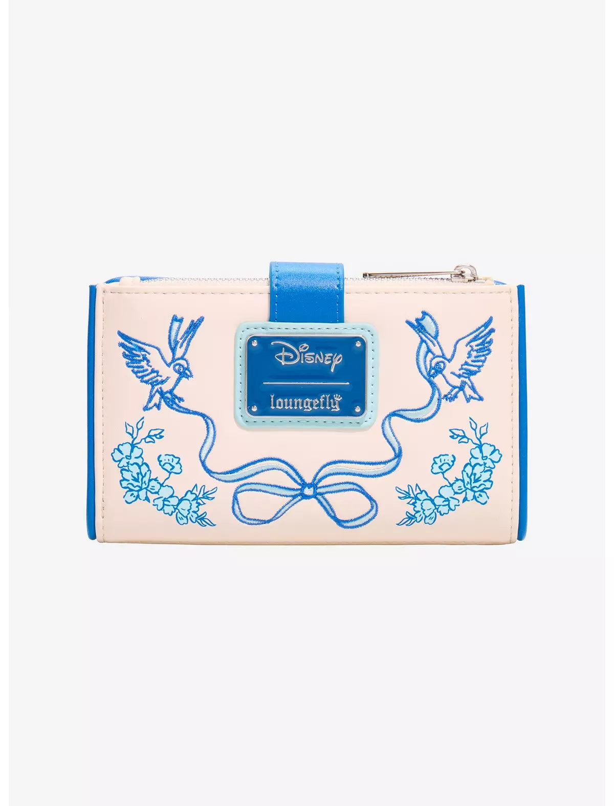 Loungefly Disney Cinderella Tonal Floral Jaq & Gus Wallet - BoxLunch Exclusive
