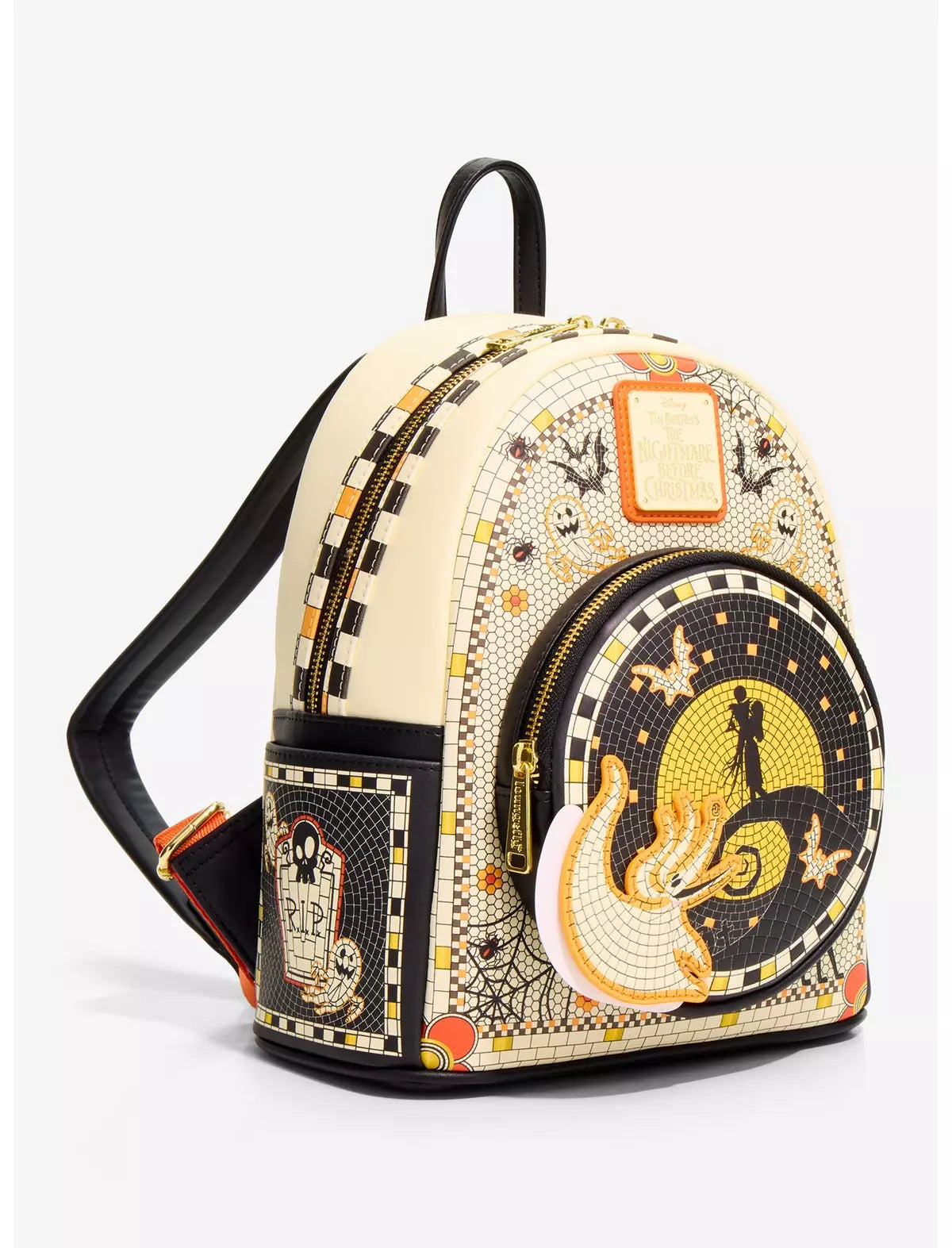 Loungefly Disney The Nightmare Before Christmas Mosaic Mini Backpack - BoxLunch Exclusive