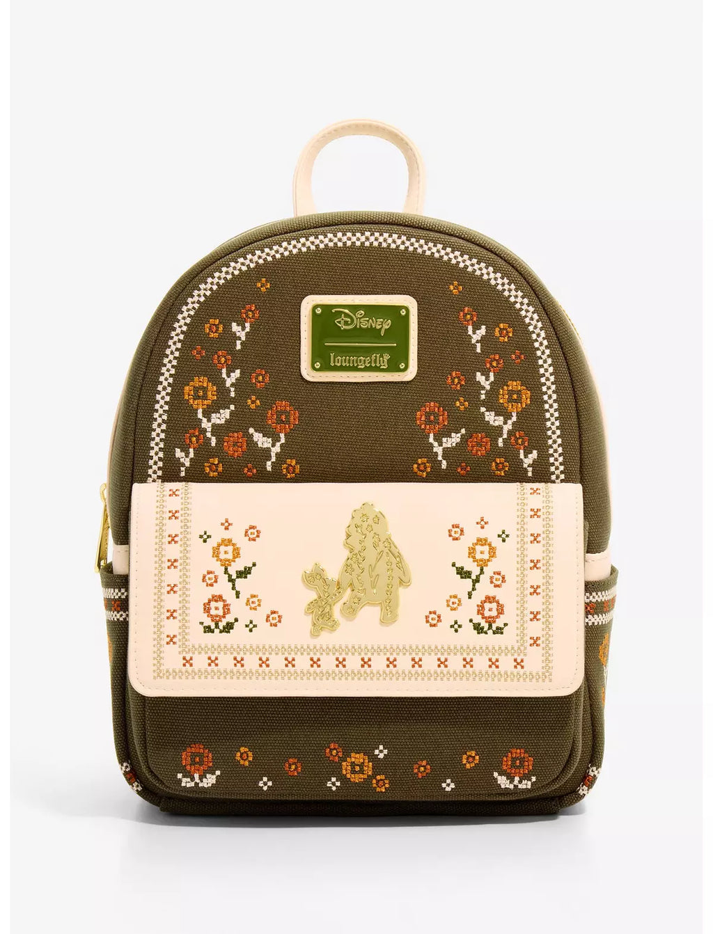 Loungefly Disney Winnie the Pooh Floral Cross Stitch Mini Backpack - BoxLunch Exclusive