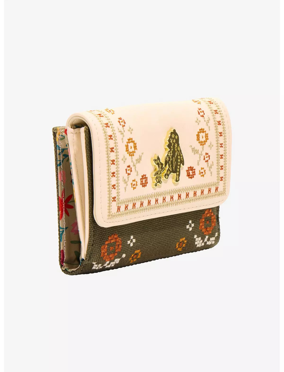 Loungefly Disney Winnie the Pooh Floral Cross Stitch Wallet - BoxLunch Exclusive