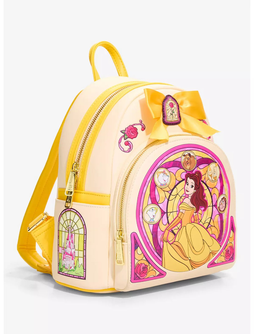 Disney La Belle et la Bête - Belle - Mini sac à dos motif vitrail - Exclusivité BoxLunch