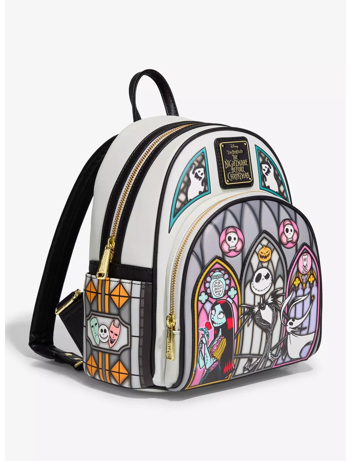 Loungefly Disney The Nightmare Before Christmas Stained Glass Mini Backpack — BoxLunch Exclusive