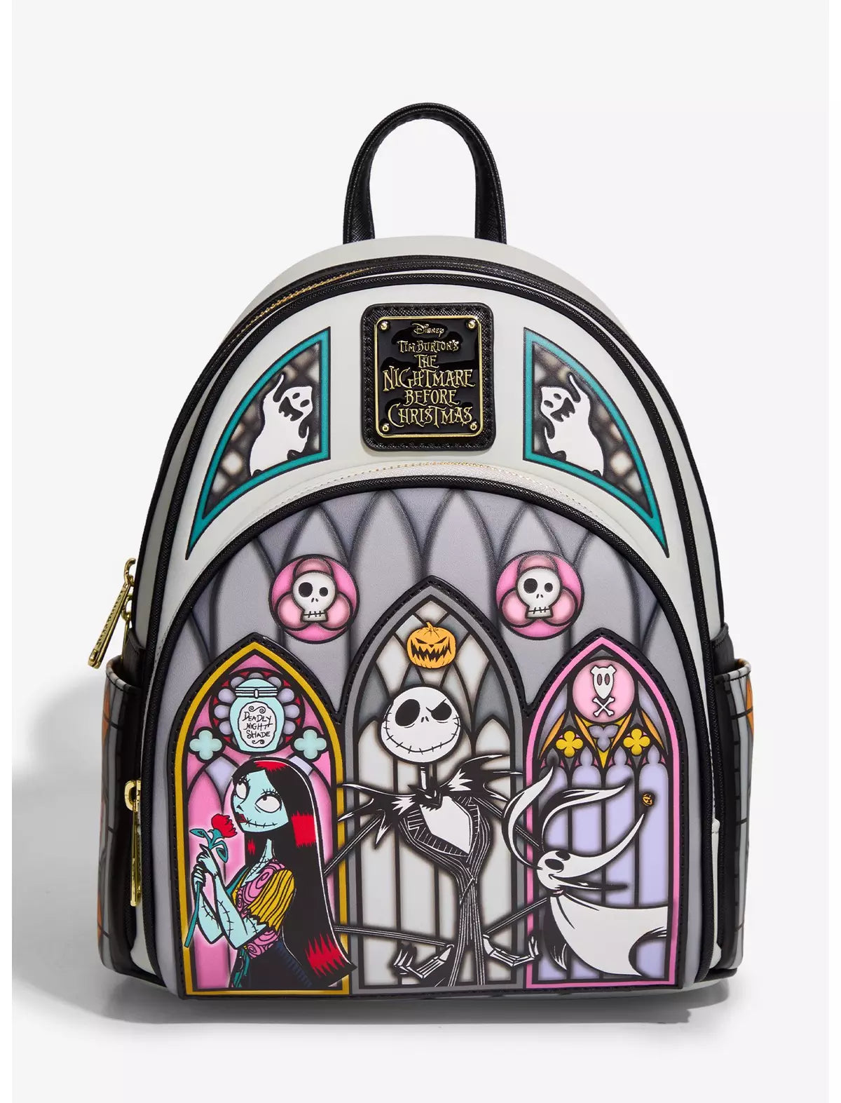Loungefly Disney The Nightmare Before Christmas Stained Glass Mini Backpack — BoxLunch Exclusive