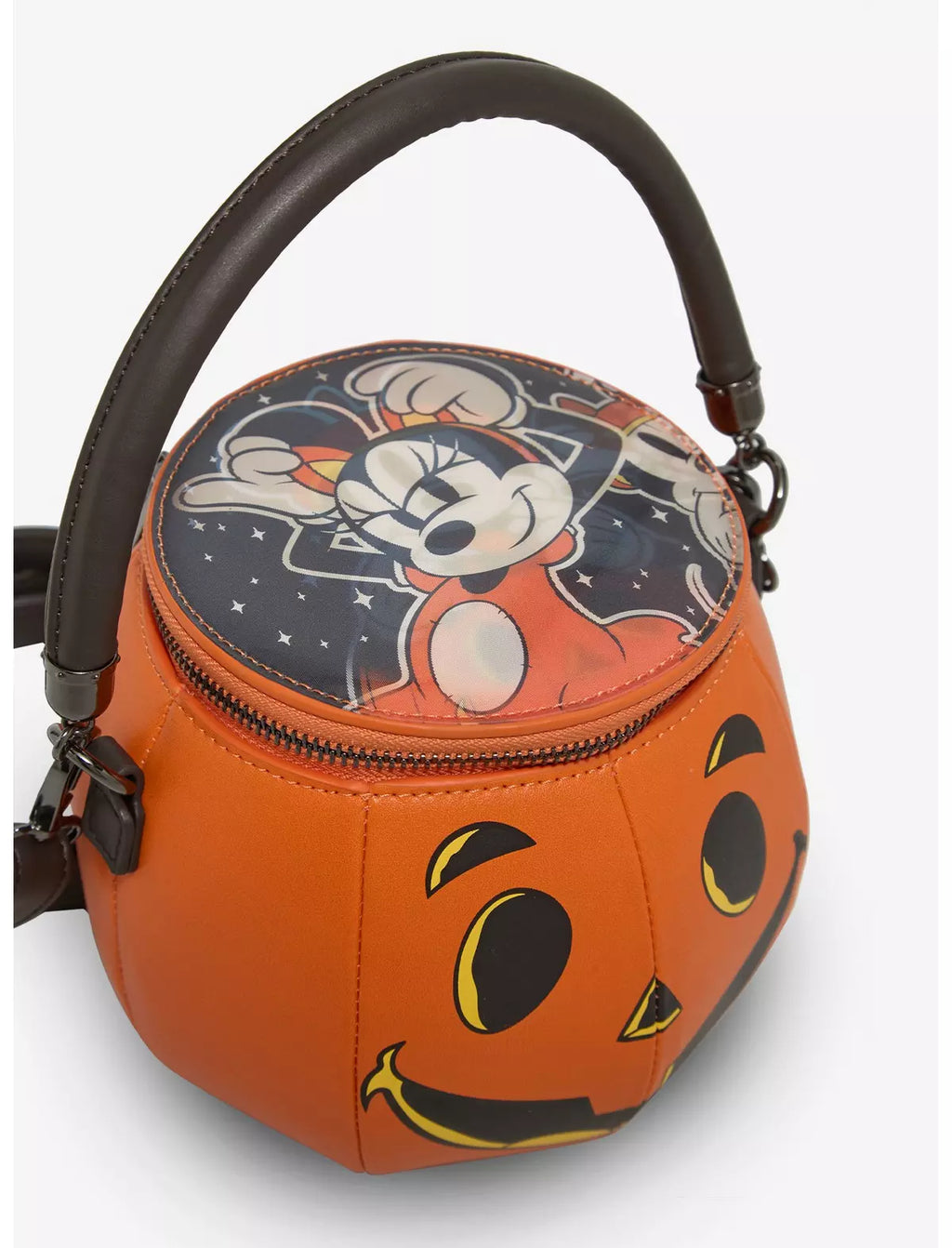 Loungefly Disney Mickey & Minnie Lenticular Figural Pumpkin Crossbody Bag - BoxLunch Exclusive