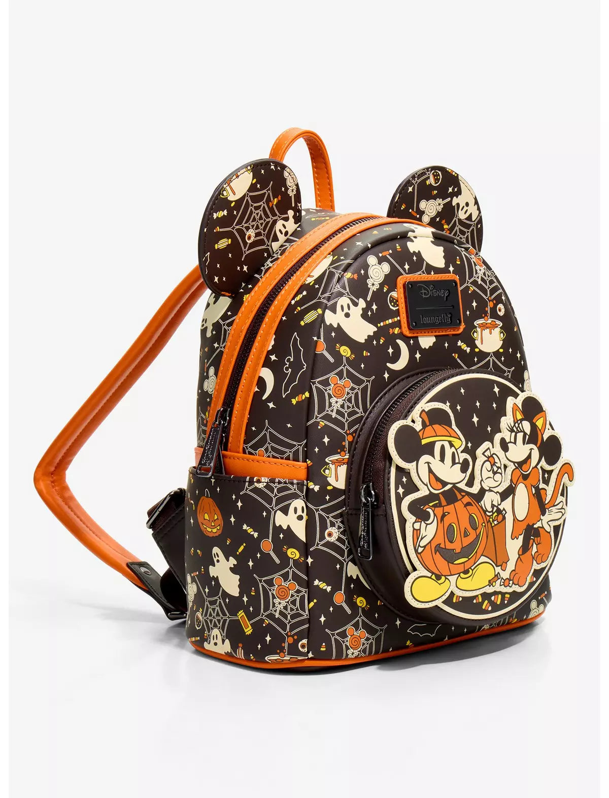 Loungefly Disney Mickey & Minnie Halloween Costumes Glow-in-the-Dark Mini Backpack - BoxLunch Exclusive