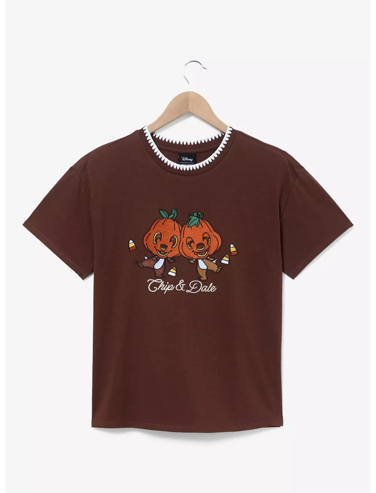 Disney Chip & Dale Pumpkin Halloween Women's T-Shirt — BoxLunch Exclusive