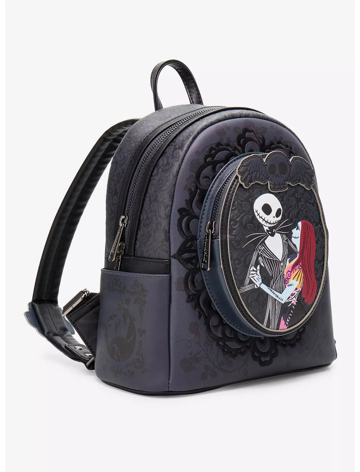 Loungefly Disney The Nightmare Before Christmas Jack and Sally Lovers Portrait Mini Backpack - BoxLunch Exclusive