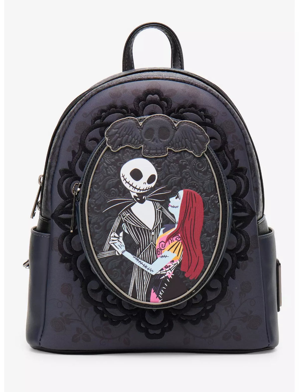 Loungefly Disney The Nightmare Before Christmas Jack and Sally Lovers Portrait Mini Backpack - BoxLunch Exclusive