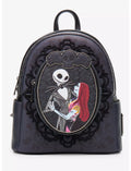 Loungefly Disney The Nightmare Before Christmas Jack and Sally Lovers Portrait Mini Backpack - BoxLunch Exclusive