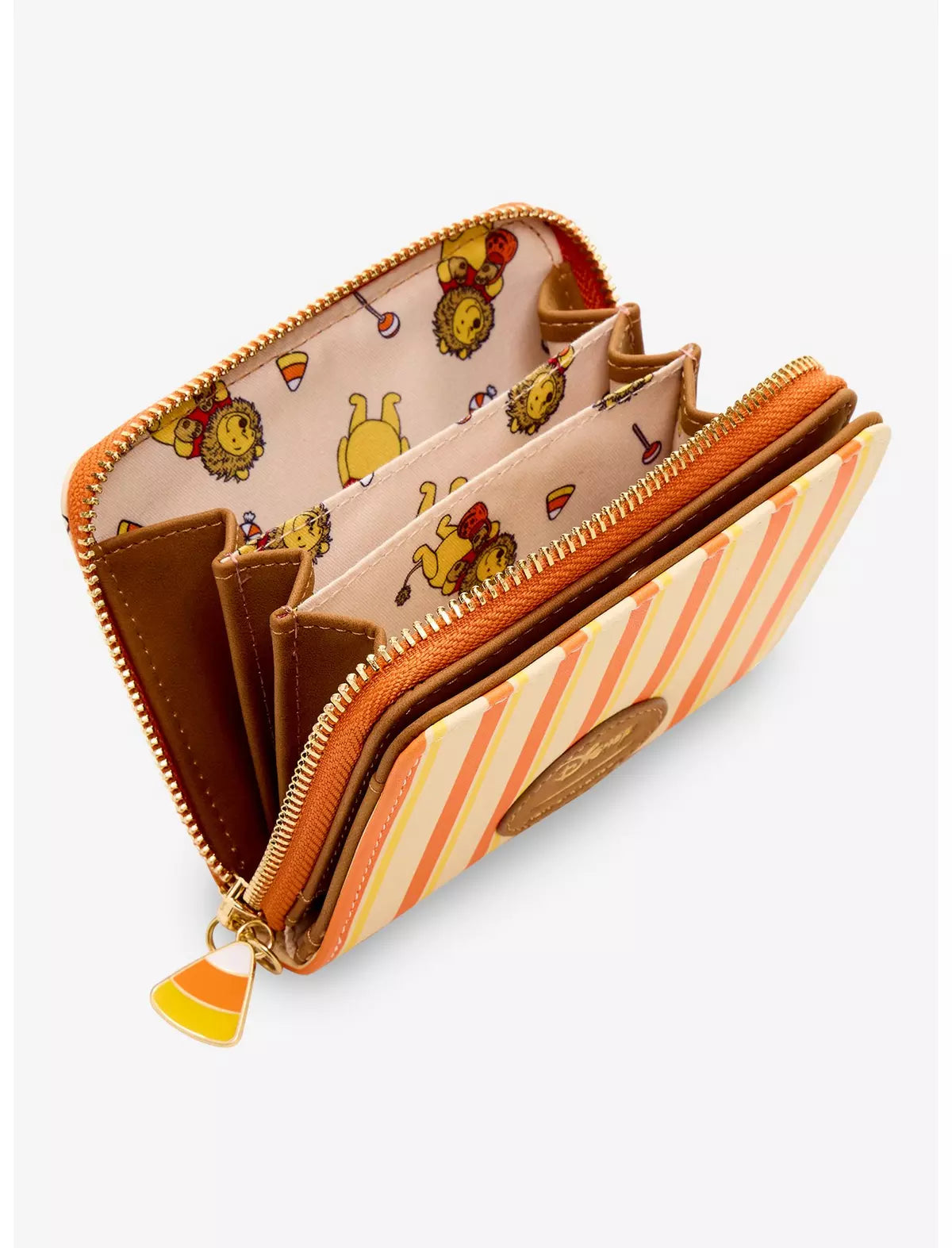 Disney Winnie the Pooh Lion Pooh Bear Pumpkin Zip Wallet - BoxLunch Exclusive