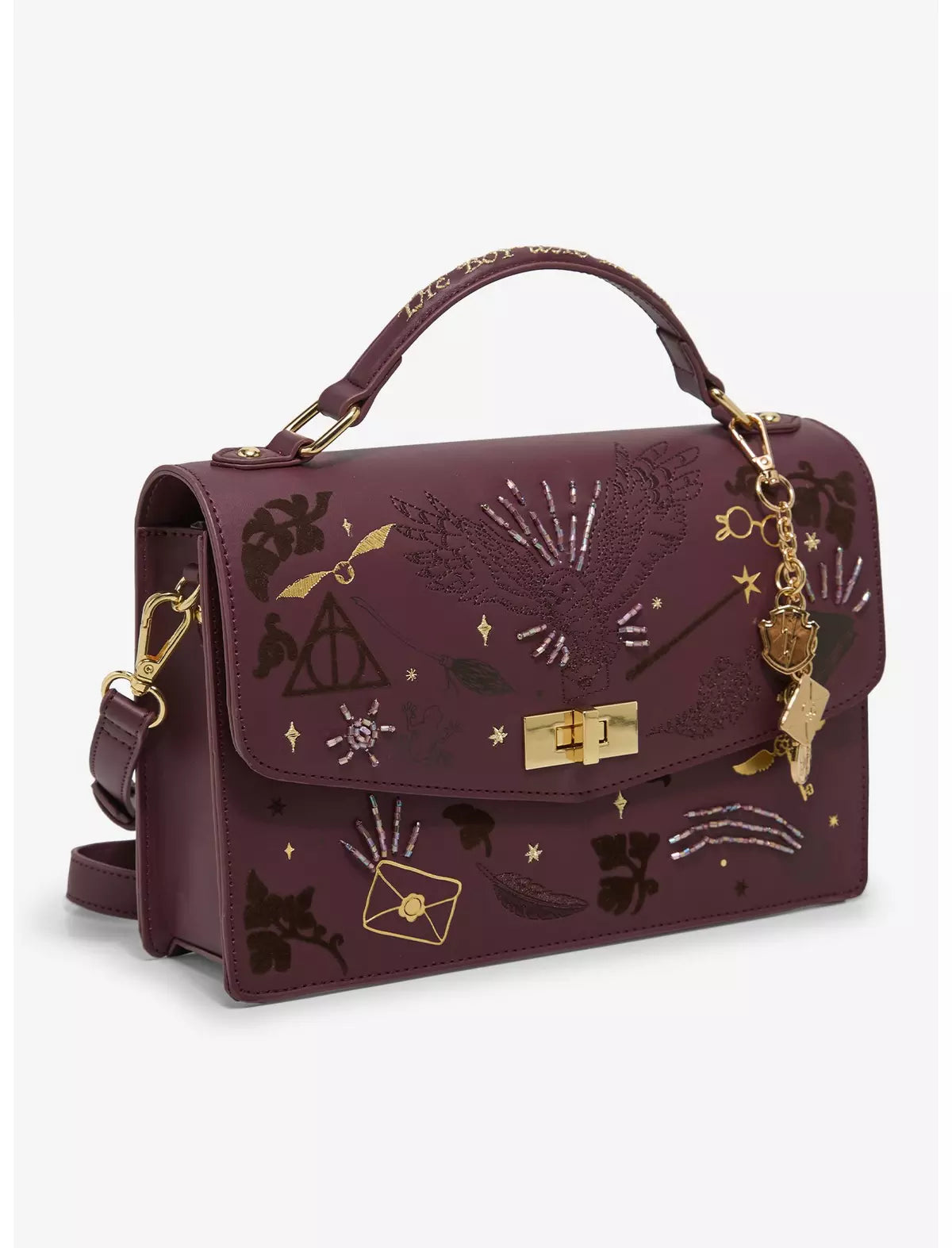 Harry Potter - Sac à bandoulière Magical Icons floqué - Exclusivité BoxLunch