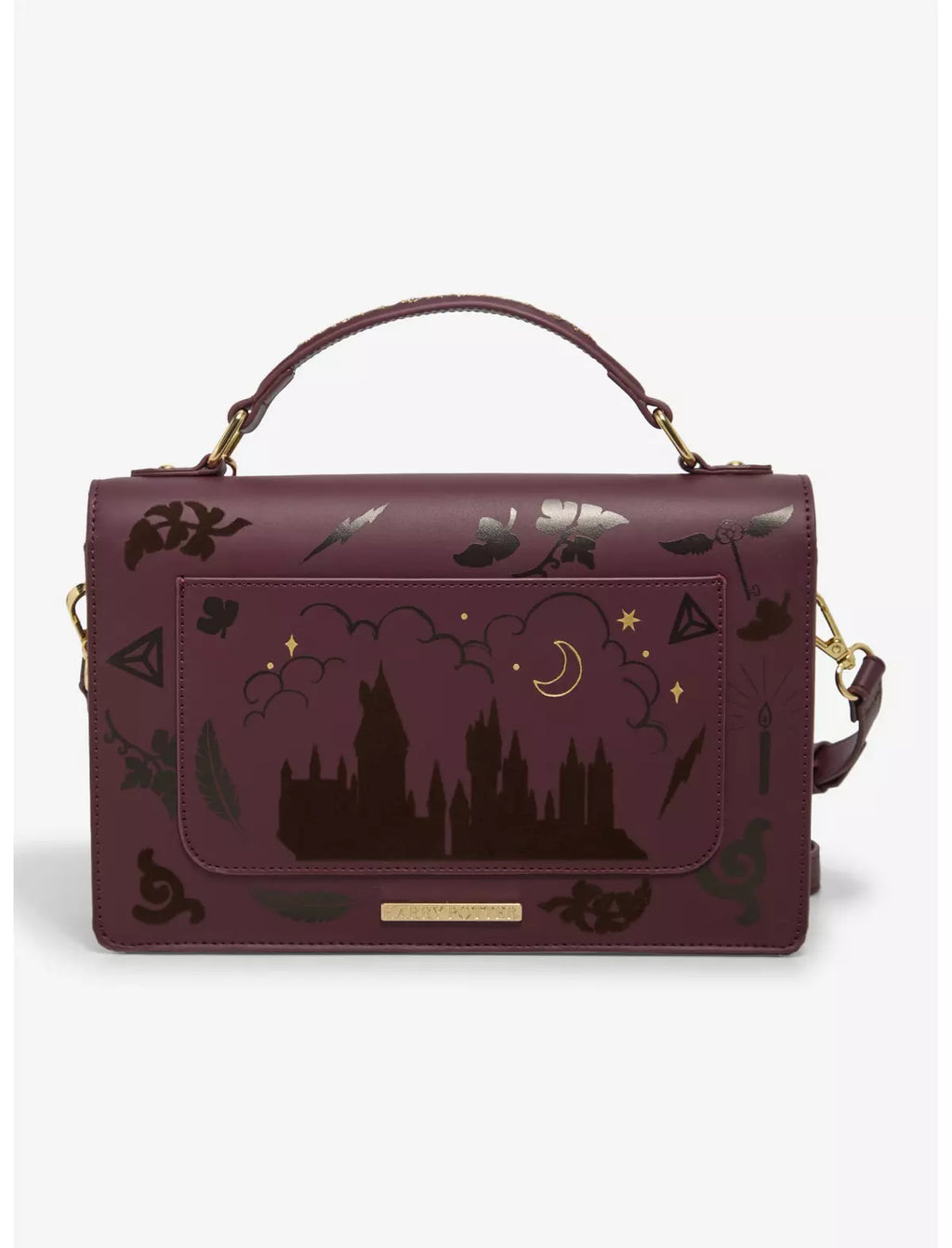 Harry Potter - Sac à bandoulière Magical Icons floqué - Exclusivité BoxLunch