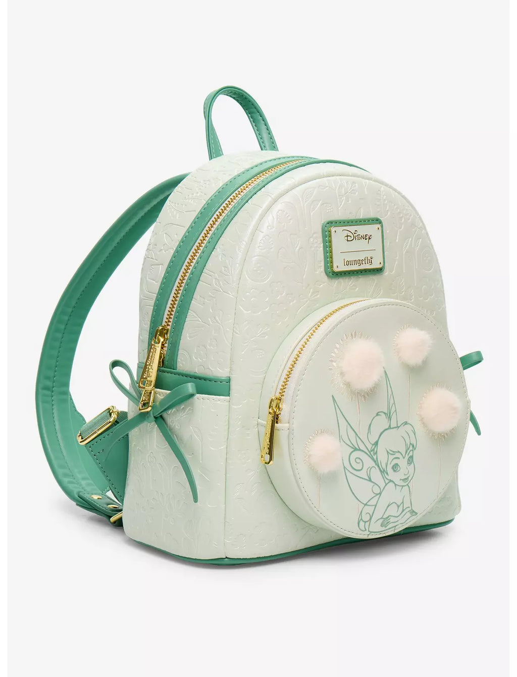 Loungefly Disney Peter Pan Tinker Bell Dandelion Pom Pom Mini Backpack - BoxLunch Exclusive
