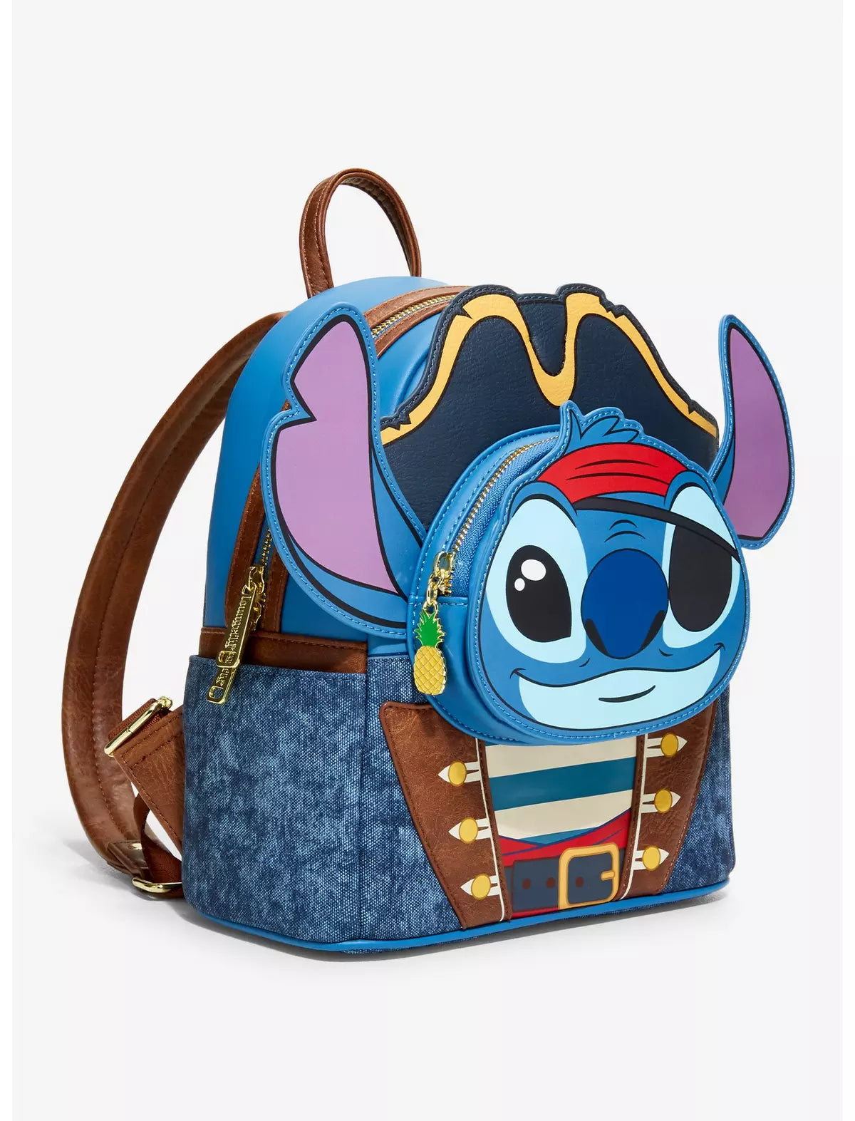 Loungefly Disney Lilo & Stitch Pirate Stitch Figural Mini Backpack - BoxLunch Exclusive