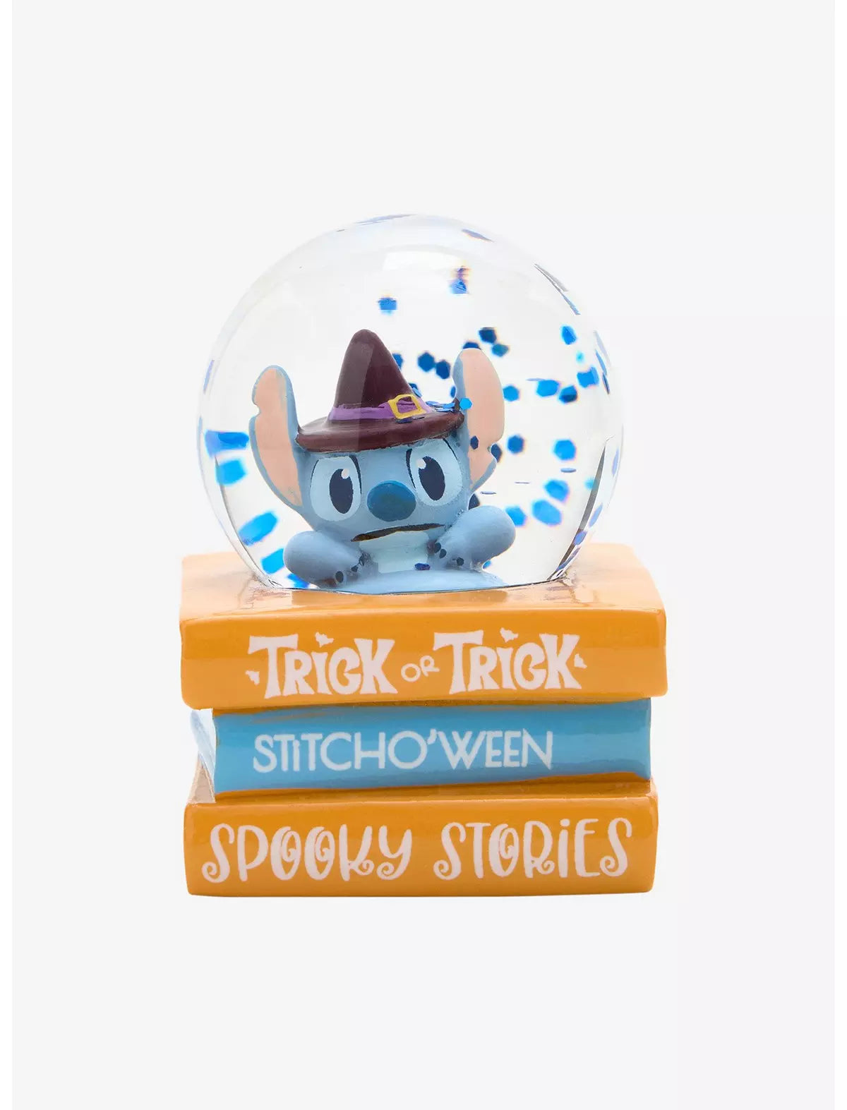 Disney Stitch Halloween Books Mini Snow Globe