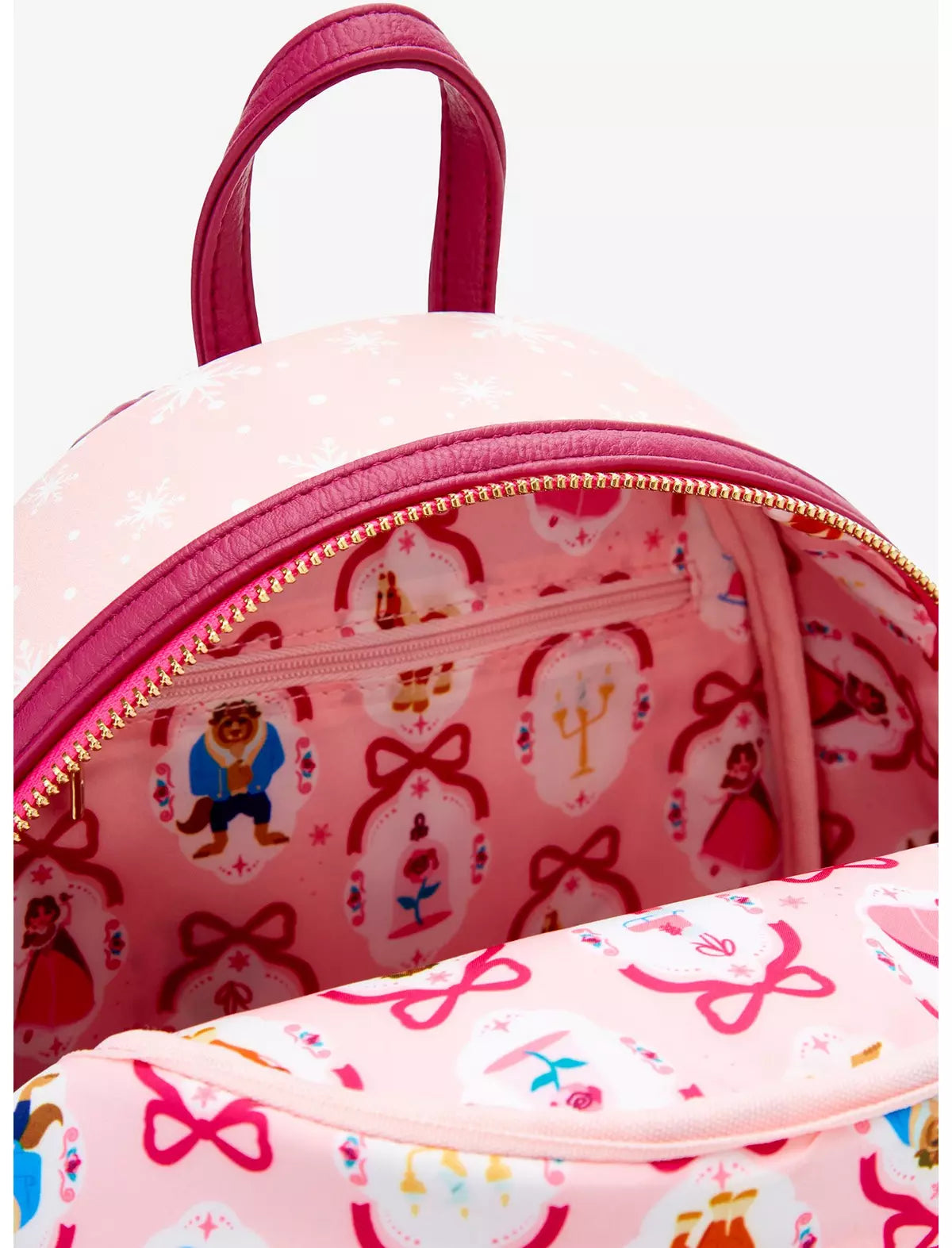 La Belle et la Bête : Un Noël enchanté – Belle – Mini sac à dos Loungefly | BoxLunch Exclusive