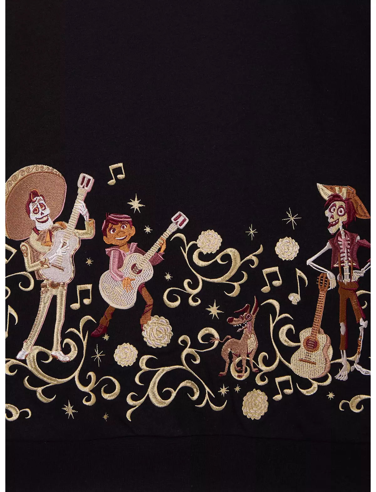 Disney Pixar Coco Embroidered Characters Crewneck - BoxLunch Exclusive