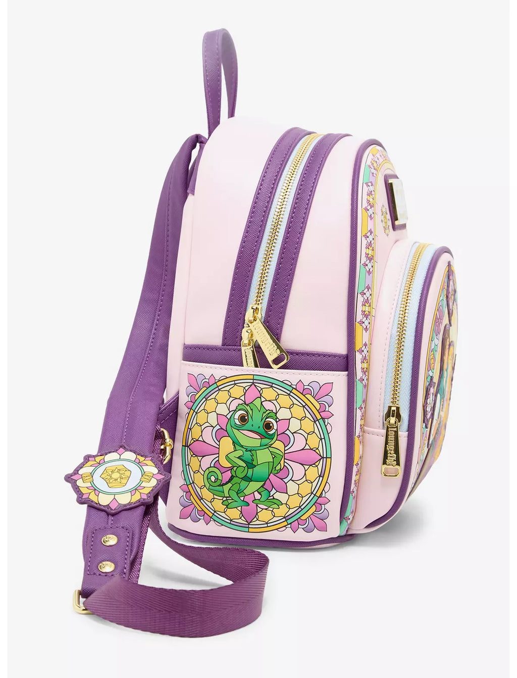 Loungefly Disney Tangled Stained Glass Rapunzel and Flynn Mini Backpack – BoxLunch Exclusive