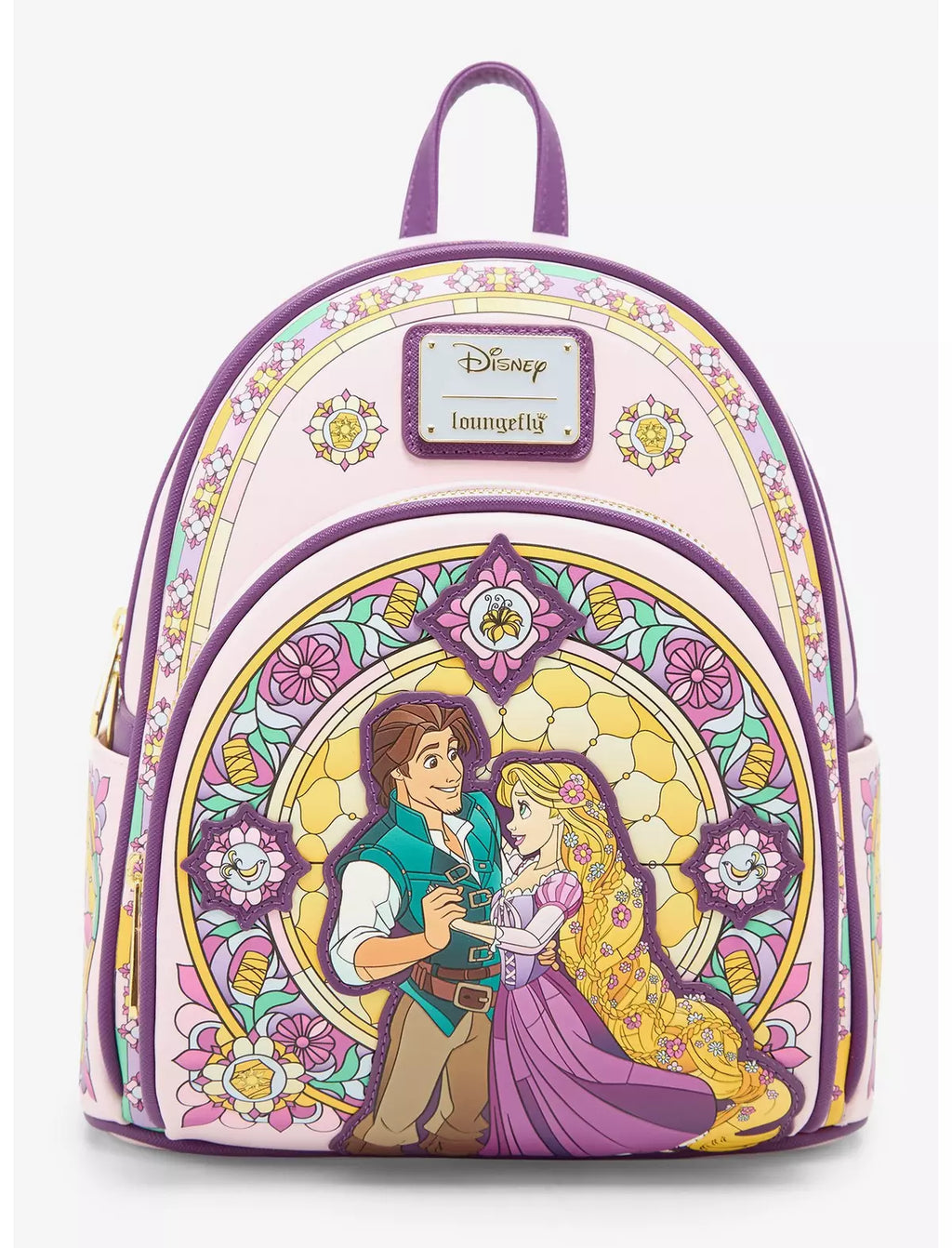 Loungefly Disney Tangled Stained Glass Rapunzel and Flynn Mini Backpack – BoxLunch Exclusive