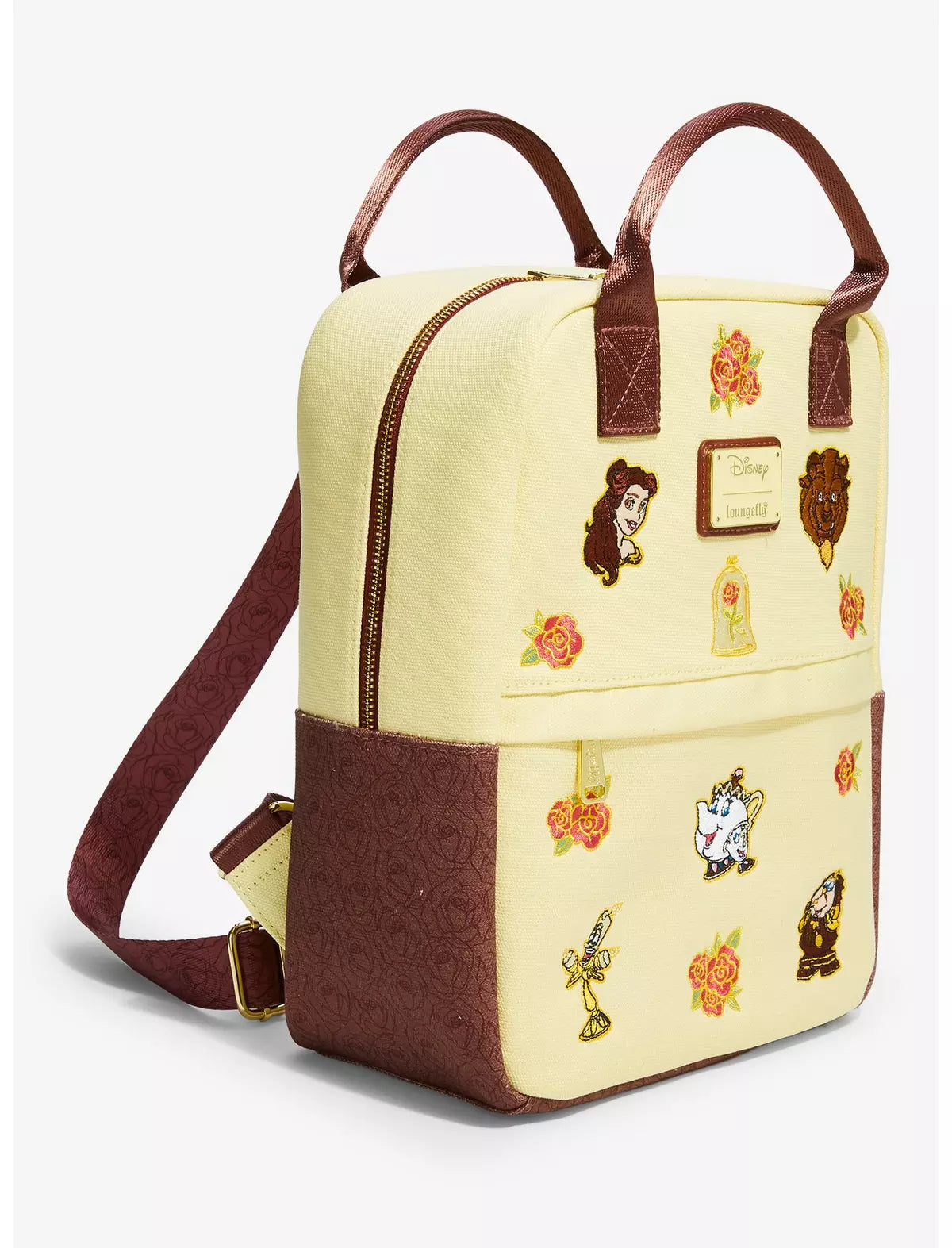 Loungefly Disney La Belle et la Bête – Mini sac à dos en toile brodée – Exclusivité BoxLunch