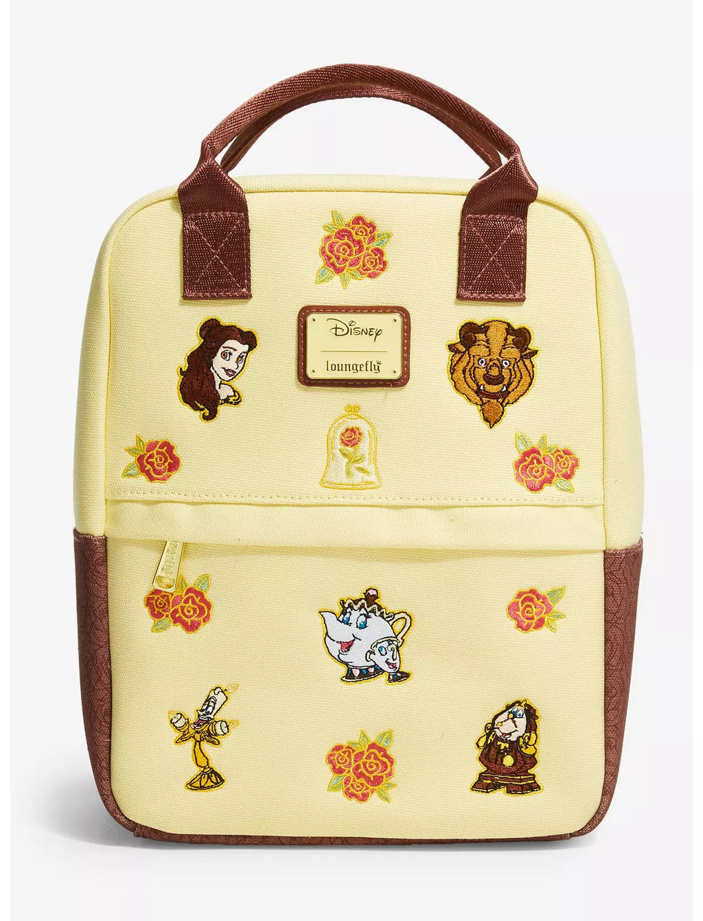 Loungefly Disney La Belle et la Bête – Mini sac à dos en toile brodée – Exclusivité BoxLunch