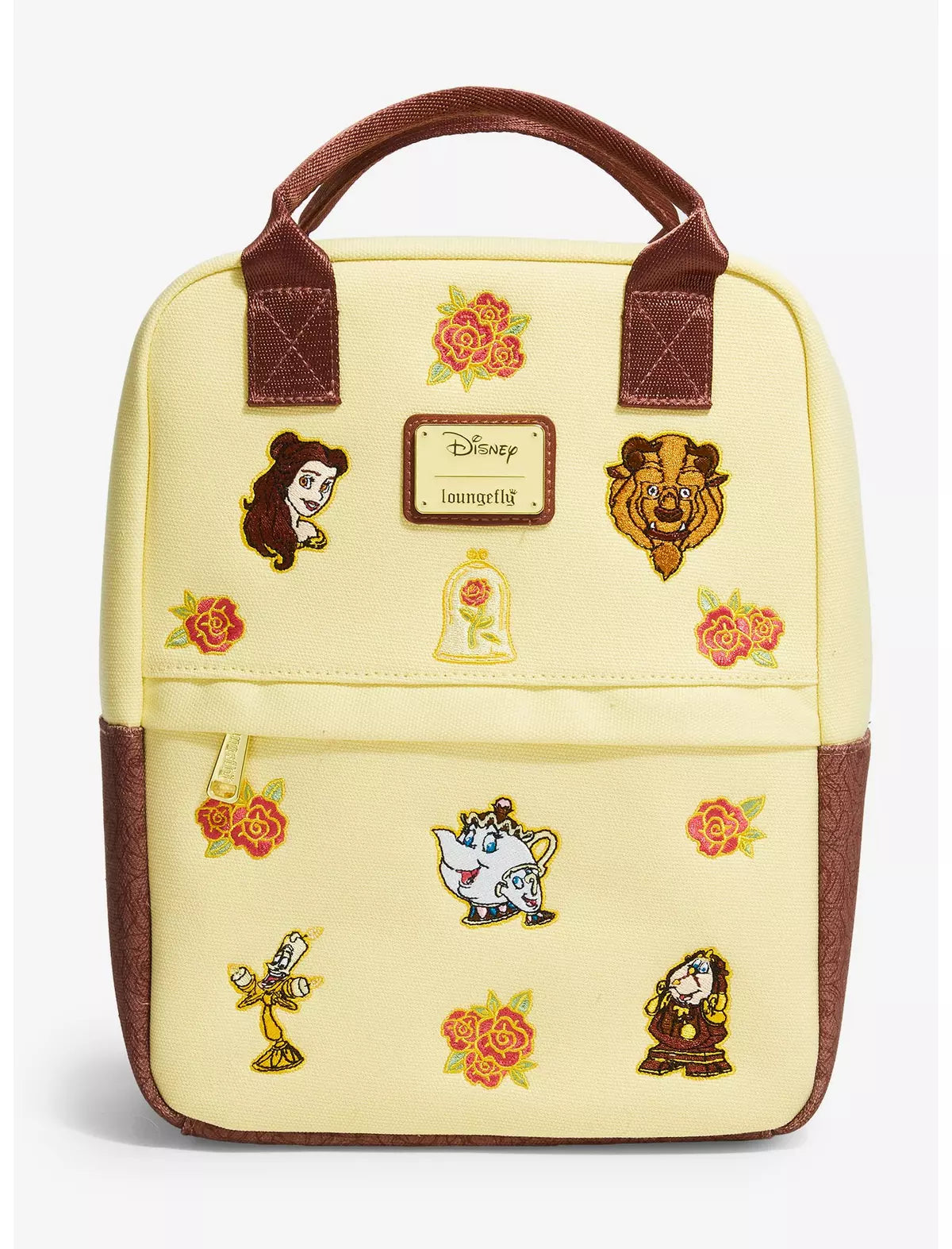 Loungefly Disney La Belle et la Bête – Mini sac à dos en toile brodée – Exclusivité BoxLunch