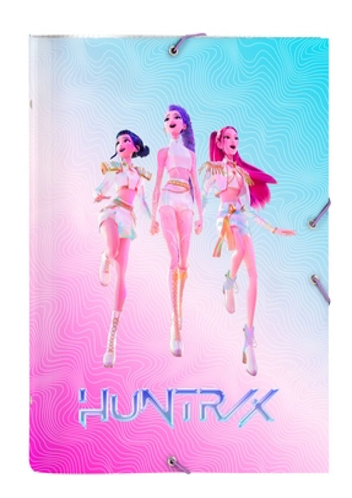 K-POP DEMON HUNTERS - Classeur à Rabats Premium avec 12 Compartiments