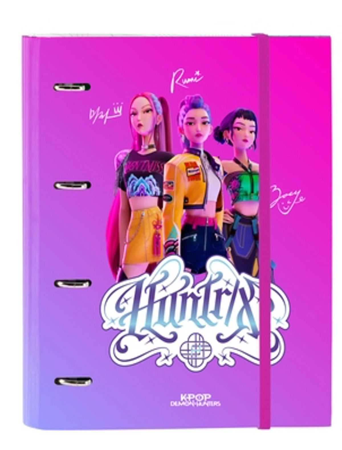 K-POP DEMON HUNTERS - Classeur 4 Anneaux avec Feuilles & Intercalaires