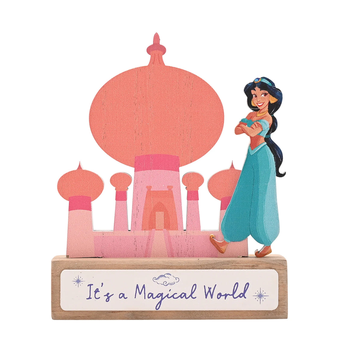DISNEY PRINCESSES - Jasmine - Mini Plaque Château