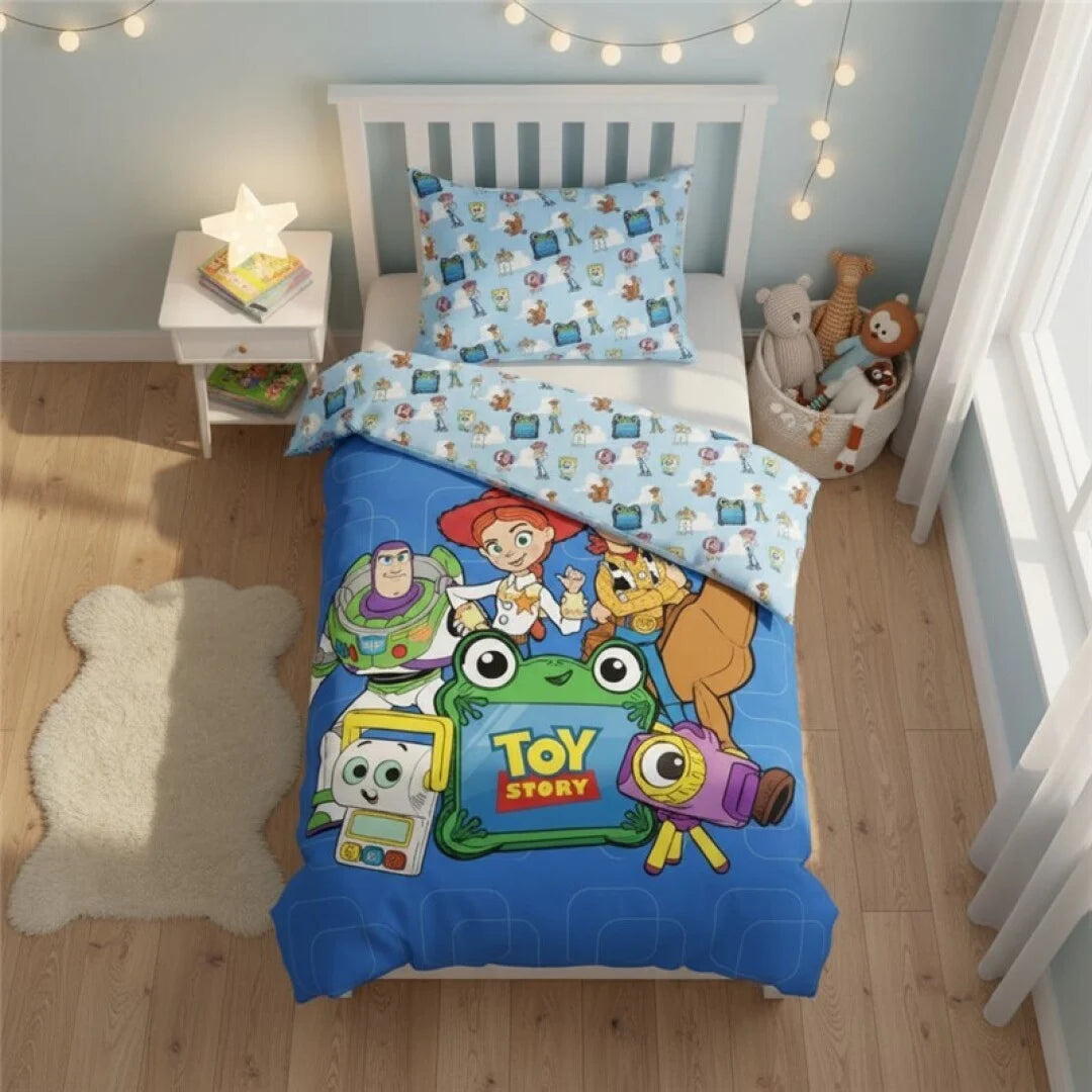 Toy Story – Parure de lit 140 × 200 cm + 65 × 65 cm