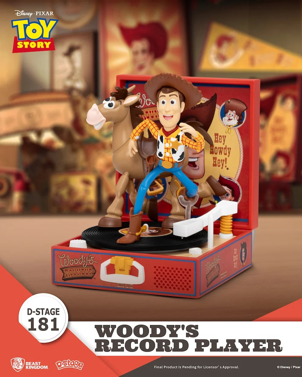Toy Story – Woody’s Record Player – Diorama D-Stage 13,7 cm