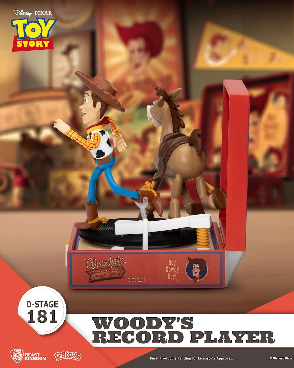 Toy Story – Woody’s Record Player – Diorama D-Stage 13,7 cm