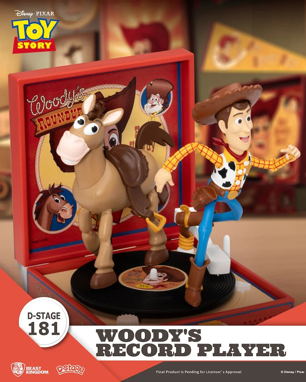 Toy Story – Woody’s Record Player – Diorama D-Stage 13,7 cm
