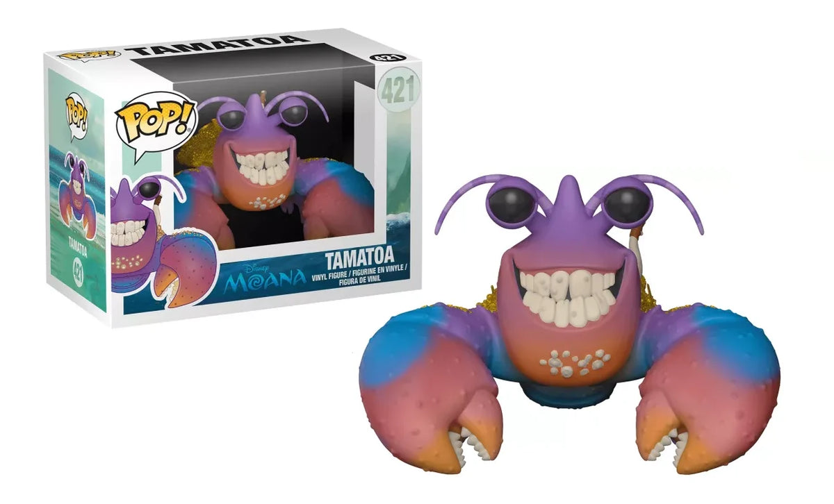 Funko Pop Disney N°421 – Tamatoa crabe géant de Vaiana, figurine collector dorée