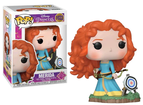 Funko Pop Disney N°1022 – Merida avec arc et cible, figurine Ultimate Princess Rebelle