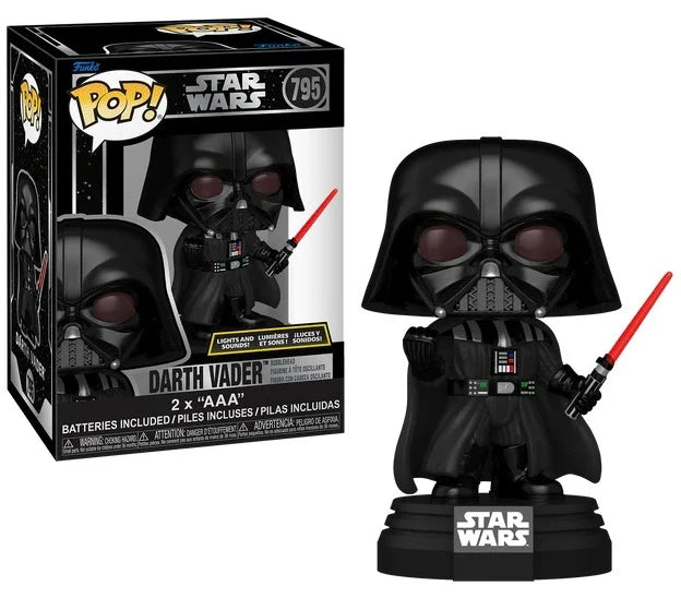 Funko POP N°795 Dark Vador Son & Lumière Star Wars Disney - Figurine collector officielle interactive