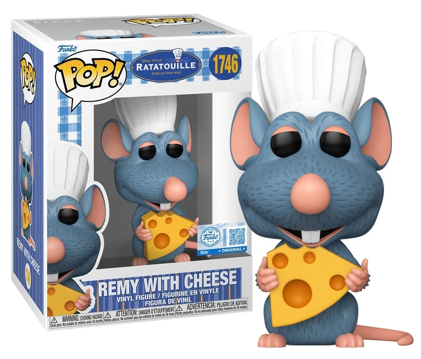 Funko POP Disney N°1746 Rémy avec Fromage Ratatouille Disney Pixar - Figurine collector officielle