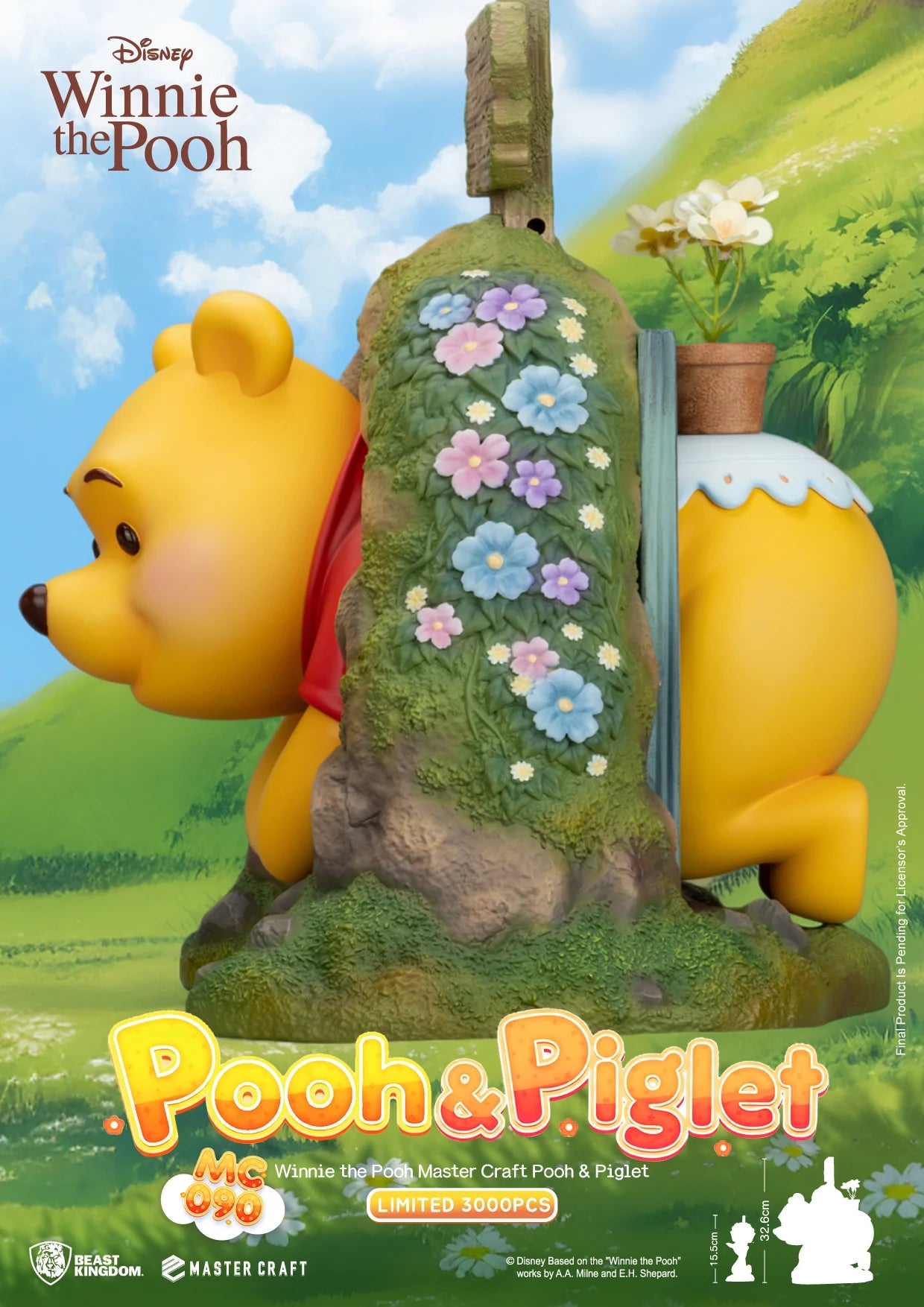 WINNIE L'OURSON - Winnie & Porcinet - Statuette Master Craft 32.6cm