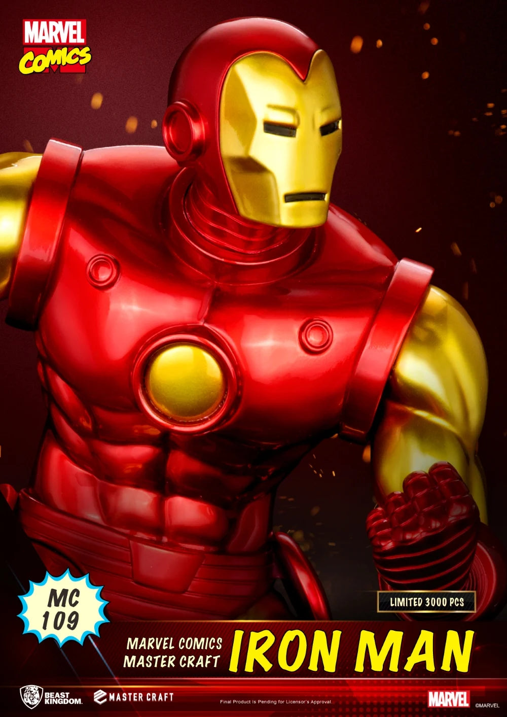 MARVEL - Iron Man "Comics" - Statuette Master Craft 29.9cm