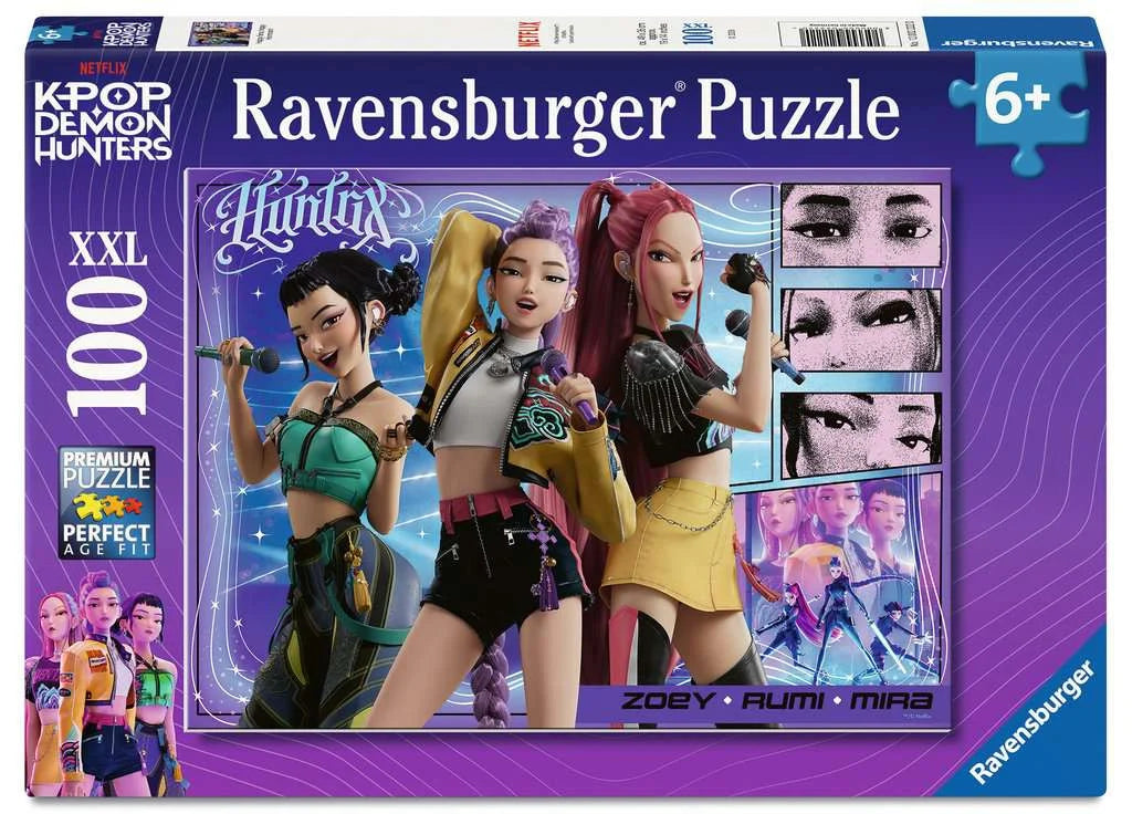 K-POP DEMON HUNTERS - Fans heureux, Honmoon heureux - Puzzle 100 Pièces XXL