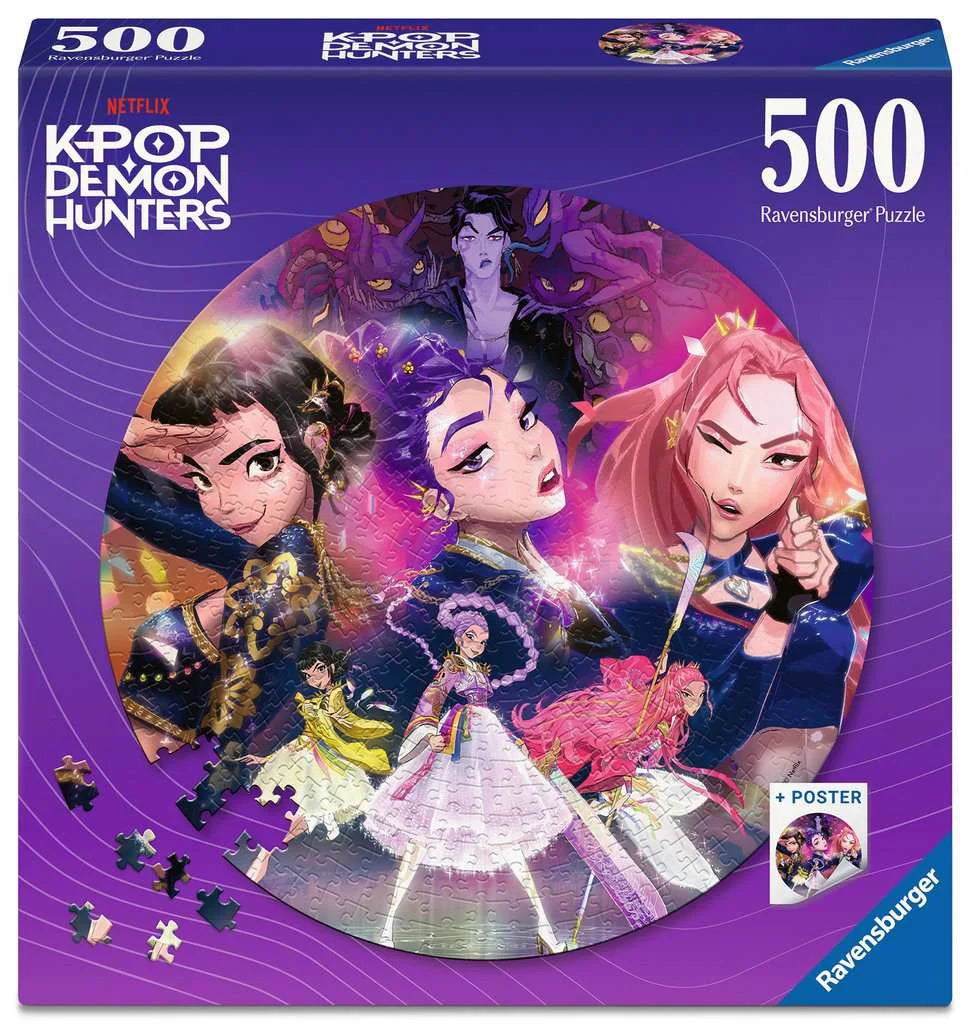 K-POP DEMON HUNTERS - Puzzle Rond 500 Pièces