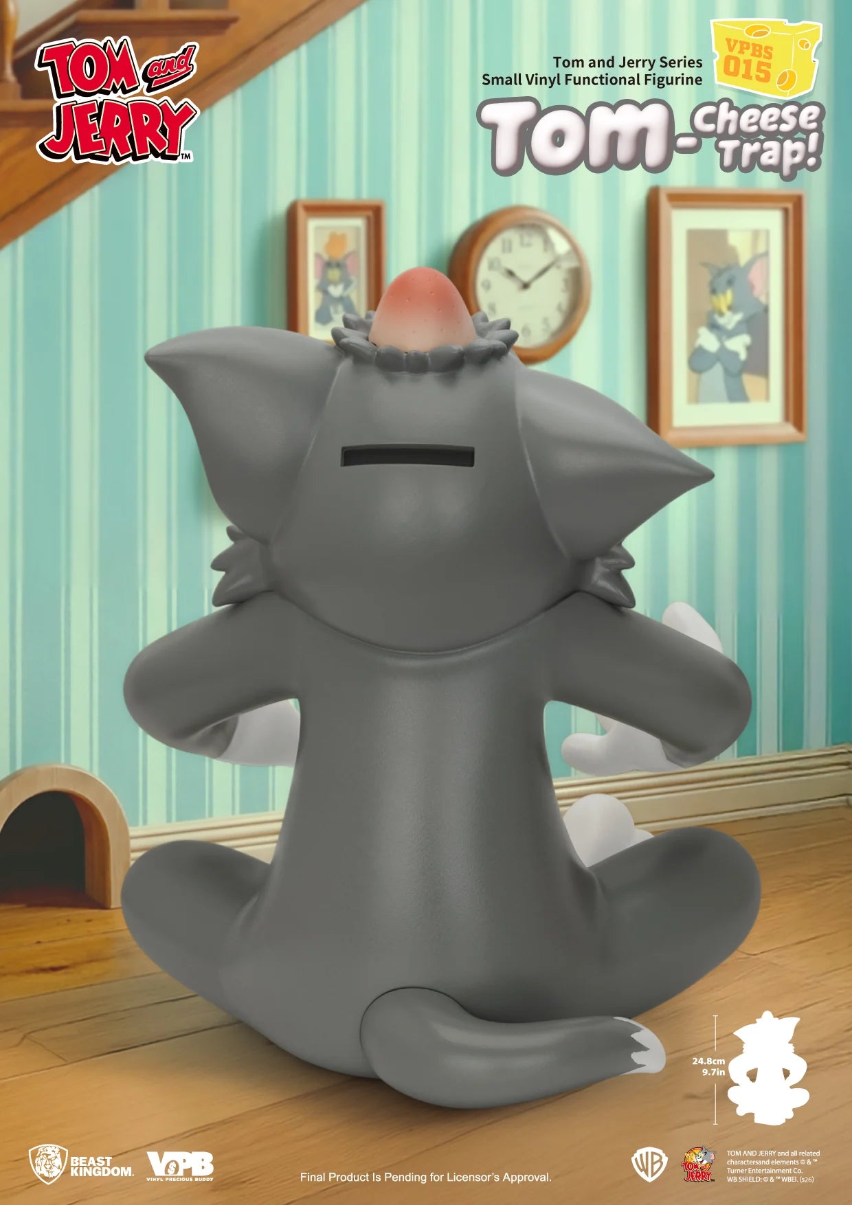TOM & JERRY - Tom Cheese Trap - Tirelire 24.8cm